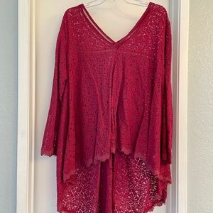 Free People Lace Blouse